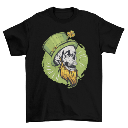 St Patrick's skull tee