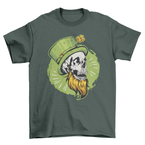 St Patrick's skull tee